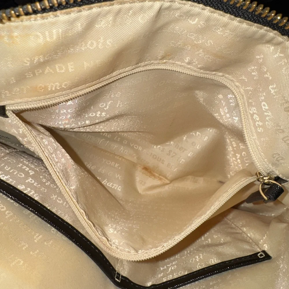 Kate Spade Pink and Yellow Striped Satchel - Picture 4 of 6